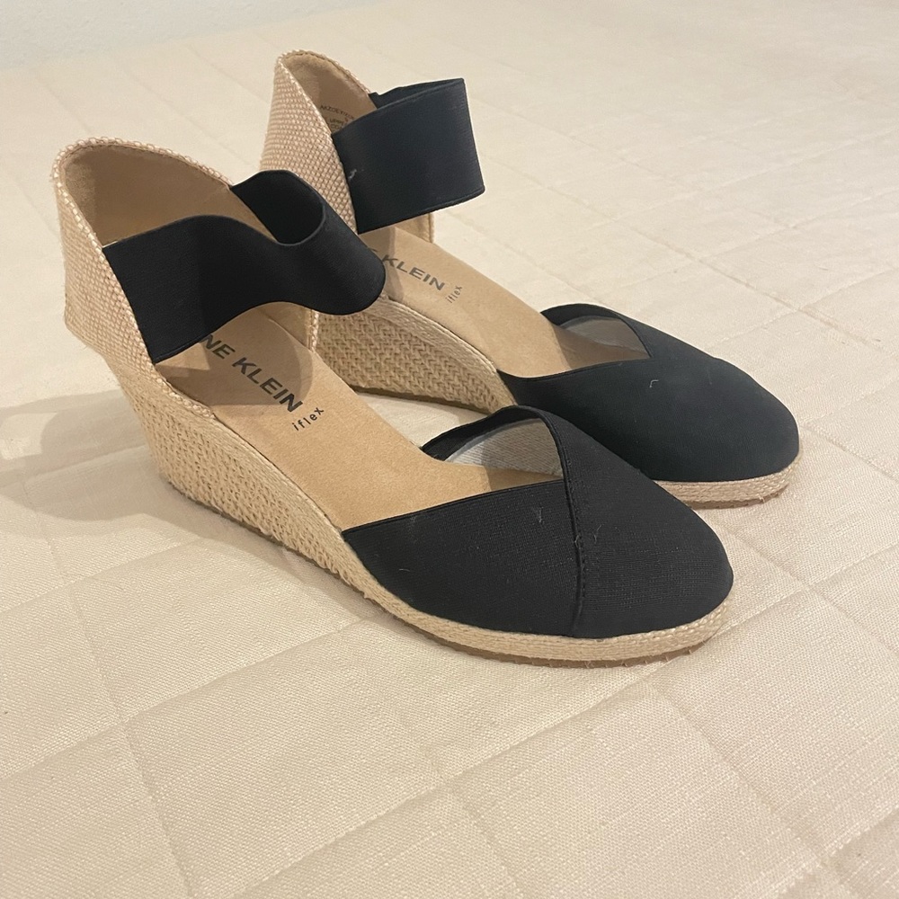 Zoey Round Toe Espadrille Wedges.